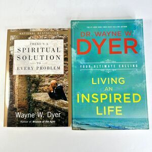 Set of 2 Wayne Dyer Books Spiritual Solution Living an Inspired Life